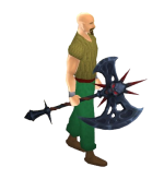 Obsidian Necronium Battleaxe Equipped.png